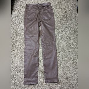 Vera Wang Brown high rise skinny jeans
